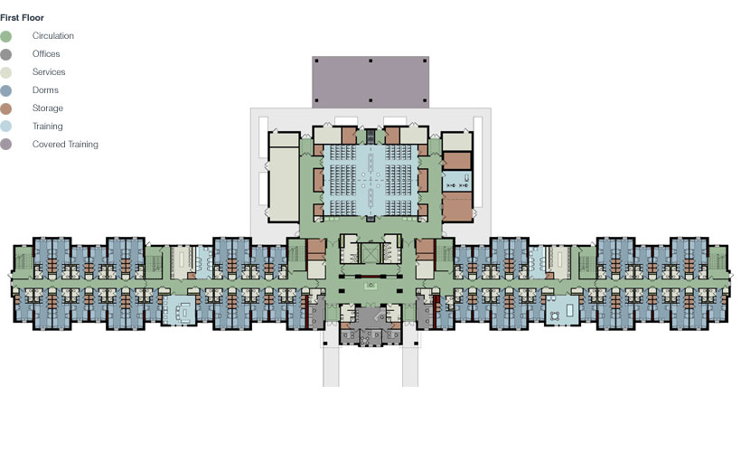 AIT 3-Story First Floor Plan