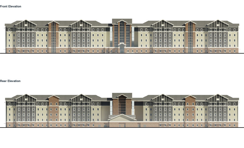 Final South and North Elevations